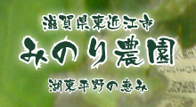 滋賀県東近江市 みのり農園 湖東平野の恵み